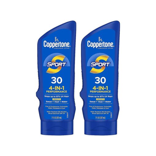 SPORT Sunscreen SPF 30, Water Resistant Sunscreen Lotion, Broad Spectrum SPF 30 Sunscreen, Bulk Sunscreen Pack, 7 Fl Oz Bottle, Pack of 2