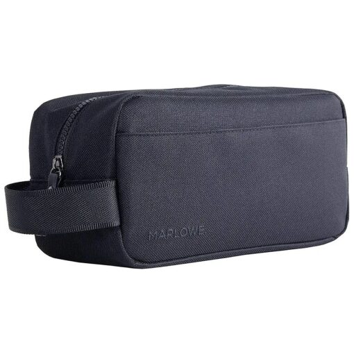 Toiletry Bag for Men, Lightweight Black Canvas Dopp Kit Travel Toiletry Bag, Water-Resistant Organizer with Interior Zip Pocket for Gym, Shave Kit or Bathroom