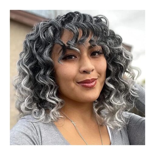 Ocean Wave Crochet Hair 9 Inch 8packs Tgrey Water Wavy Crochet Braids Deep Twist Synthetic Crochet Braiding Hair Extensions ( 9 Inch ( Pack of 8 ), Tgrey )