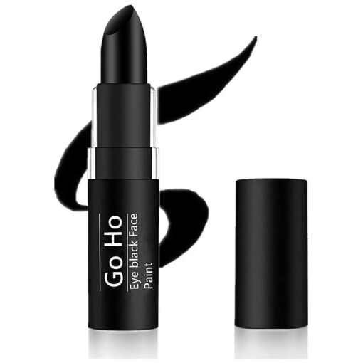 Go Ho Eye Black Stick for Sports, Easy to Color Black Face Paint Stick, Waterproof Eye Black Baseball Gifts, Softball/Football Accessories, Black Lipstick & Face Body Paint for Halloween Makeup