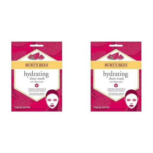 Burt 's Bees Hydrating Sheet Mask With Watermelon 1 Pc ( Pack of 2 )