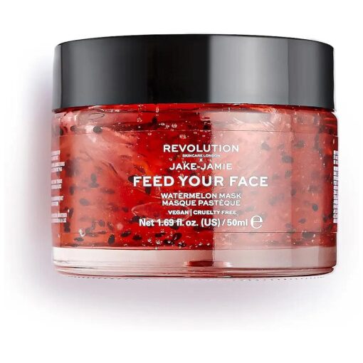 Revolution Skincare x Jake Jamie Watermelon Hydrating Face Mask, Moisturizes the Skin, Vegan & Cruelty Free, 50ml