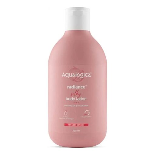 Radiance+ Silky Body Lotion | 10.14 Fl Oz ( 300ml ) | with Watermelon & Niacinamide | Organic & Natural Body Lotion & Moisturizer for Dehydrated & Dry Skin | for Men & Women