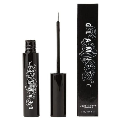 Glamnetic Magnetic Eyeliner - Black | Waterproof Liquid, All-Day Hold for Magnetic Eyelashes, Sweatproof, Paraben-Free - 8ml