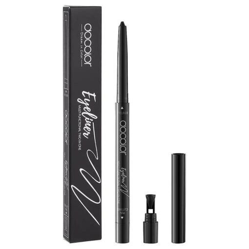 Docolor Eyeliner Gel Eye Liner Pen Ultra-Pigmented Waterproof Smudge-proof Gel Eye Liner Pencil, Black