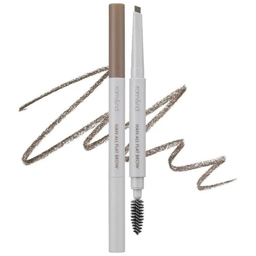 rom & nd HAN ALL FLAT BROW|water proof|all brows from dark brown to blonde hair|natural beauty|k-cosmetic|angled tip applicator| precision eyebrow pencil /c3 modern beige