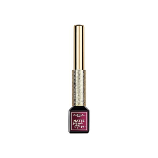 L'Oreal Paris Makeup Matte Signature Liquid Dip Eyeliner, Waterproof, Precise and Easy Application, All Day Wear, Vivid Matte Finish, Burgundy, 0.07 fl ; Oz .