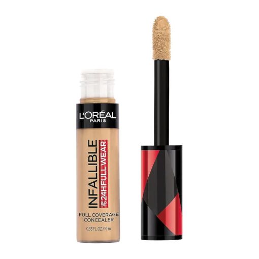 L'Oreal Paris Makeup Infallible Full Wear Waterproof Matte Concealer, Full Coverage, Cedar, 0.33 fl, oz .