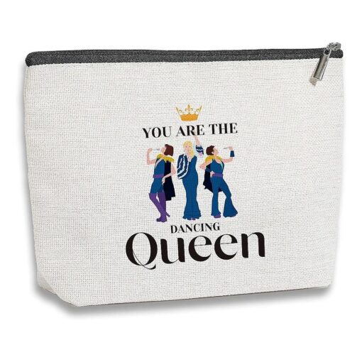 Mamma Music Makeup Bag, Mamma Fans Gifts, You Are The Dancing Queen, Mamma Stuff Musical Comedy Gift for Family Friend Women, Travel Toiletry Makeup Organizer Zipper Pouch