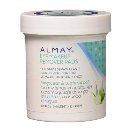 Almay Longwear & Waterproof Eye Makeup Remover Pads, 80 Count