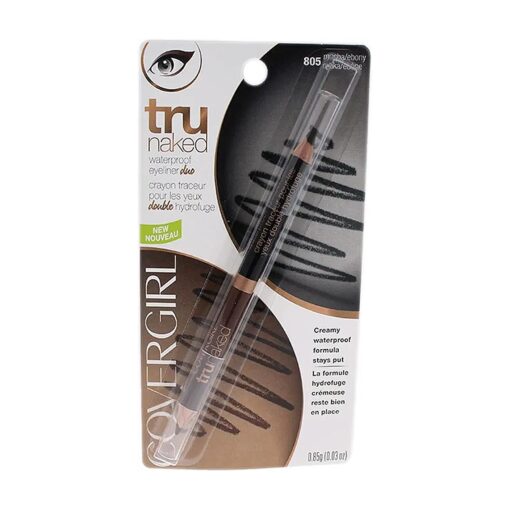 COVERGIRL truNaked Waterproof Eyeliner Duo Mocha/Ebony, .03 oz ( packaging may vary )