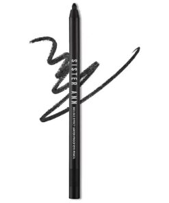 SISTER ANN Double Effect Waterproof Eye Pencil | Stay All Day Eyeliner & Glitter Eyeshadow | Matte Black Eyeliner & Eye Shadow w/Eye Pencil Sharpener | Korean Makeup Eyeliner ( 0.01 Fl, oz )