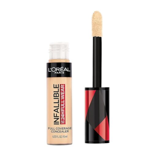 L'Oreal Paris Makeup Infallible Full Wear Waterproof Matte Concealer, Full Coverage, Vanilla, 0.33 fl, oz .