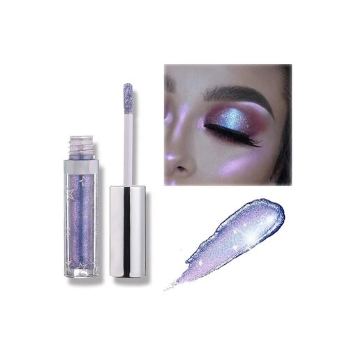 Liquid Eyeshadow 12 Colors Long Lasting Waterproof Shining Shimmer Glitter Eyeline liquid Matte Eyeshadow, Elves Makeup Girls Eyeshadow for Party Festival Makeup Beauty