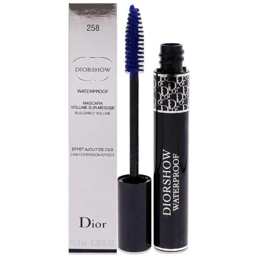 Christian Dior Show Waterproof Backstage Makeup Mascara, No, 258 Catwalk Blue, 0.38 Ounce