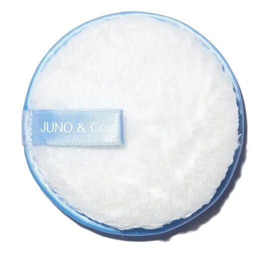 JUNO & Co. Reusable Makeup Remover Pad, Washable Face Cleansing Pad White