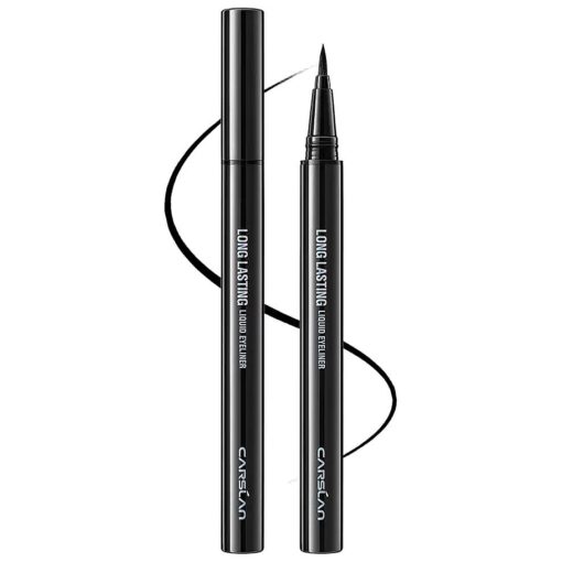 Liquid Eyeliner, Black Eyeliner Liquid Liner, 12H Longlasting Eyeliners, Waterproof & Smudgeproof High Pigmented Eyeliners for Eye Makeup, Black, 2count