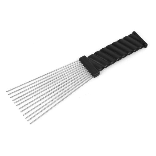 Afro Comb Metal African American Pick Comb Hairdressing Styling Tool Hair Pick for Hair Styling ( Wave Style )