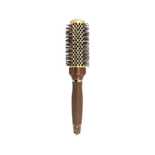 Olivia Garden NanoThermic PowerGrip Thermal brush with special patented wavy barrel for extra tension and grip, ceramic coated barrel, ionic technology, ergonomic handle, for medium to thick hair