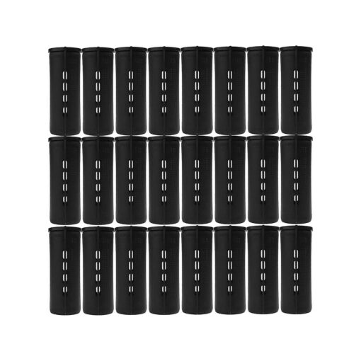 Jumbo Perm Rods,24 pcs Black Color Perm Rods for Natural Hair Large Cold Wave Rods for Long Short Hair Hair Roller Hair Curlers Hairstyle Hairdressing Tools