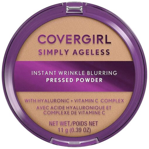 Covergirl Simply Ageless Instant Wrinkle Blurring Pressed Powder, Buff Beige, 0.39 Oz .