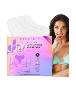 CLEVERFY Silicone Chest Wrinkle Pads Sleeping Reusable ( 3 Pack T-shape ) - Decollete Anti Wrinkle Chest Pads - Silicone Patches for Wrinkles - Anti Wrinkle Patches for Decollete Wrinkle Prevention