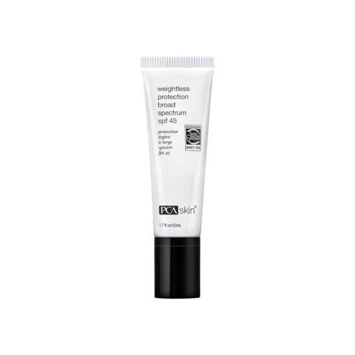 Weightless Protection Broad Spectrum SPF 45 - Oil-Free Hydrating Face Sunscreen with 8.4 % Zinc Oxide for Acne-Prone/All Skin Types ( 1.7 fl oz )