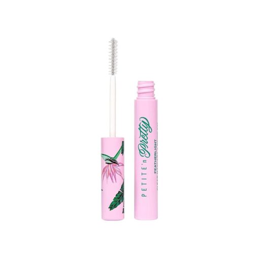 Petite 'n Pretty Featherlight Clear Mascara and Brow Gel - Makeup for Kids, Tweens and Teens - Dual Purpose Clear Finish for Brows and Lashes - Non-Toxic & Made in the USA