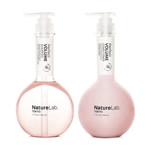 NATURELAB, TOKYO Perfect Volume Shampoo & Conditioner Duo : Weightless Frizz Control for Smoother, Healthier Hair and Scalp I 11.5 FL OZ Each | $ 30 VALUE