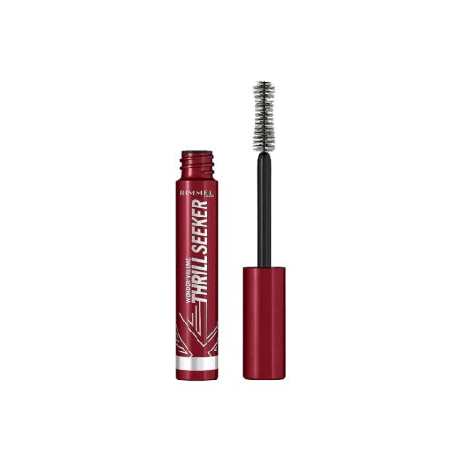 Rimmel London Wonder'Volume Thrill Seeker, 001 Extreme Black, Mascara, Bold Volume, Lengthening, Weightless Feel, Does n't Clump, Smudge-Free, 0.30oz