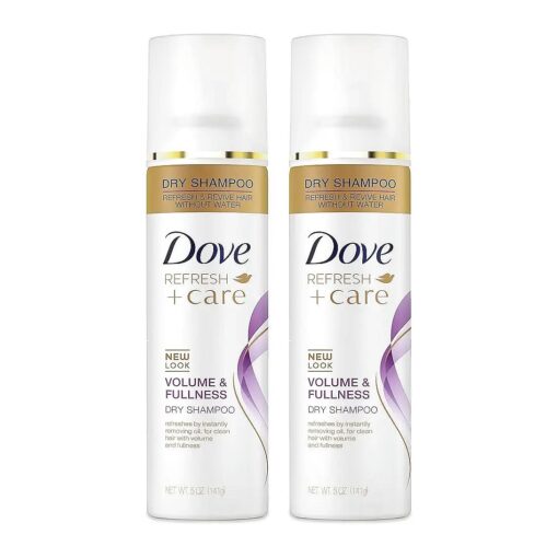 Dove Dry Shampoo Volume & Fullness for Oily Hair for Refreshed Hair 5 oz ( Pack of 2 )