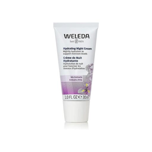 Weleda Hydrating Night Face Cream, 1 Fluid Ounce, Plant Rich Moisturizer with Iris Root, Calendula and Chamomile