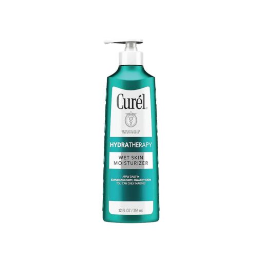 Curel Hydra Therapy In Shower Lotion, Wet Skin Moisturizer for Dry or Extra-dry Skin, with Advanced Ceramide Complex, for Optimal Moisture Retention, 12 Ounce