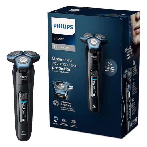 Philips Series 7000 Shaver -- Wet and Dry Electric Shaver, Beard, Stubble and Moustache Trimmer with SkinIQ Technology, Black