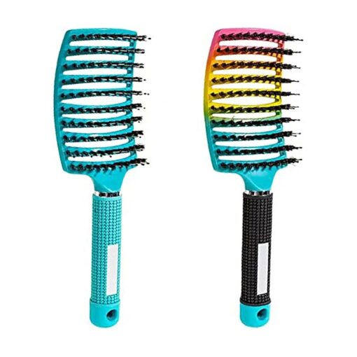 Detangling Brush, Curved and Vented for Wet or Dry Detangling Hair Brush for Men, Women & Kids ' Long, Thick, Thin, Curly & Tangled Hair ( Colorful )