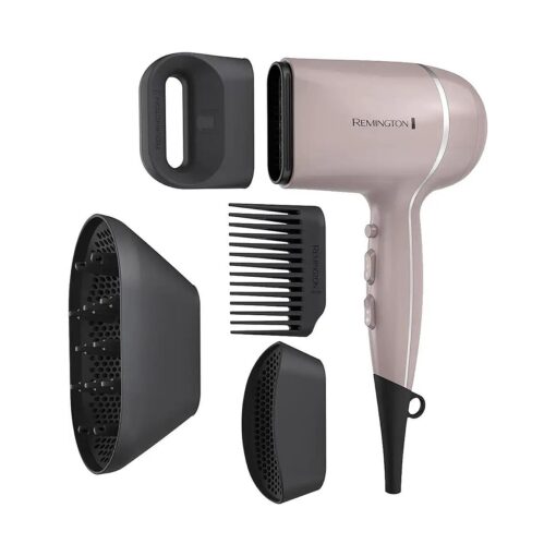 Remington Pro Wet2style Hair Dryer, With Ionic & Ceramic Drying Technology, Mauve, 1875 Watts of Drying Power