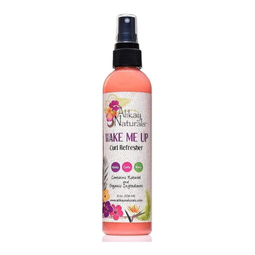 Alikay Naturals Wake Me Up Curl Refresher Natural Wheat Germ Oil, Pomegranate, Sweet Almond Oil 8 Ounce