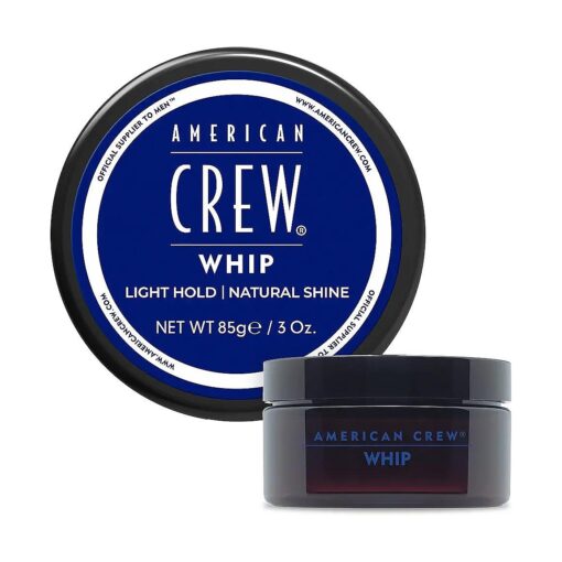 American Crew Men 's Whip Styling Cream, Like Hair Gel with Light Hold & Natural Shine, 3 Oz ( Pack of 1 )