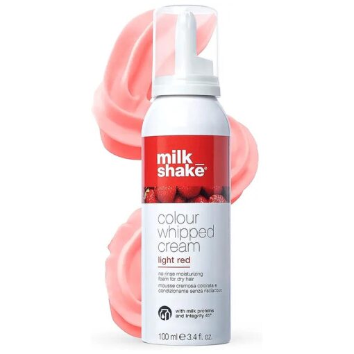 milk_shake Color Whipped Cream Leave In Coloring Conditioner - Provides Temporary Hair Color Tone, Light Red