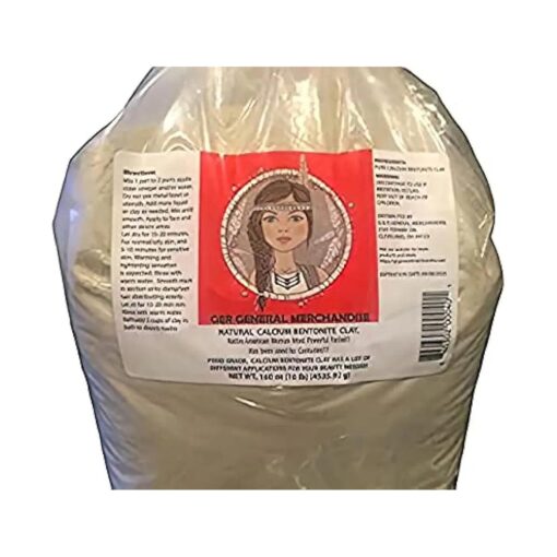 Calcium Bentonite Clay 10 Pounds - Healing Clay to Remove Environmental Toxins for a Whole Body Detox - Health & Beauty Clay from GER GENERAL MERCHANDISE Perfect for Mask, Bath or Wrap .