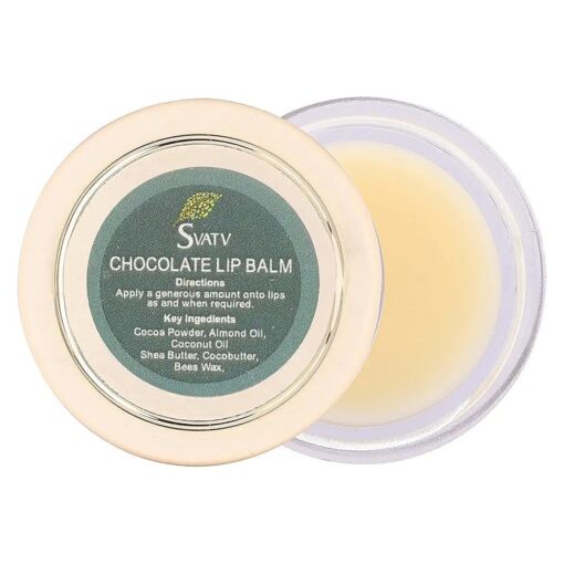 SVATV White chocolate Lip Balm, With Natural Ingredients - Shea Butter Beeswax & Coconut Oil To Nourished Repair Dry Or Chapped Lips, Best Moisturizing Lip Balm Salve For Men & Women 15ml / 0.5 Oz