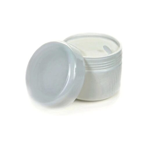 Vivaplex, 24, White, 2 oz Cosmetic Jars, with Liners and Dome Lids