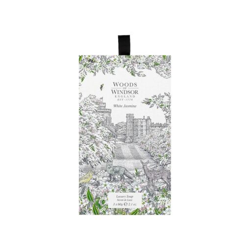 Woods of Windsor White Jasmine Luxury Soap for Women, 2.1 Ounce ( W180033-6 )