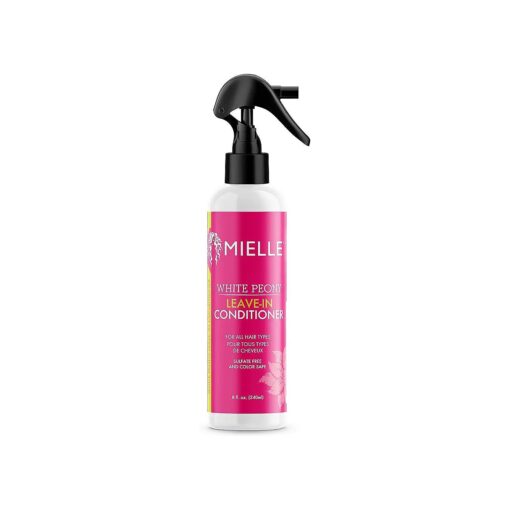 Mielle Organics White Peony Sulfate-Free Leave-In Conditioner, Color Safe, 8 Ounces