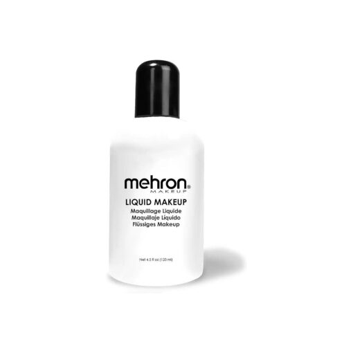 Mehron Makeup Liquid Makeup | Face Paint and Body Paint 4.5 oz ( 133 ml ) ( WHITE )