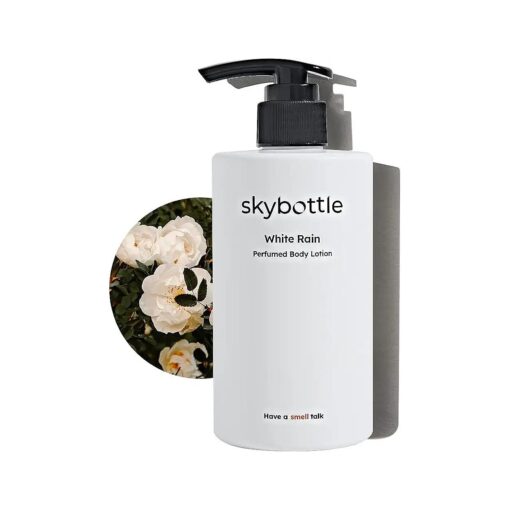 skybottle Daily Moisturizing Body Lotion Perfumed with White Rose Lilac Scent, Fast Absorbing, Lightweight and Extra Hydrating Cream for Dry Skin, for Women & Men, 10.1 Fl, Oz