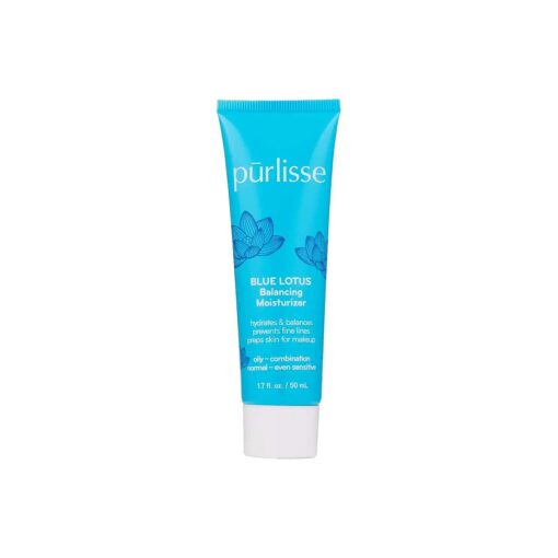 purlisse Blue Lotus Balancing Moisturizer : Cruelty-free & clean, Paraben & Sulfate-free, Anti-ageing, White Tea calms skin, Vitamin E Hydrates |1.7oz