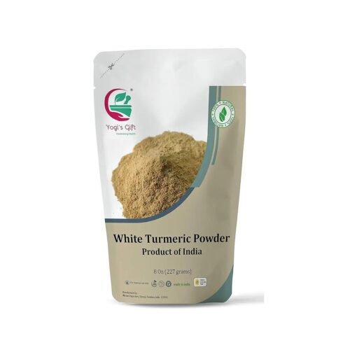 White Turmeric Powder for Skin Care | 8 oz | No staining | aka Kapoor Kachri & Curcuma zeodaria | 100 % Herbal Skin Care by Yogi 's Gift