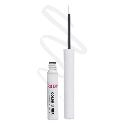 Ruby Kisses Color Liquid Eyeliner Water Resistant Long Lasting Eyeliner 3 ml ( 0.10 fl.oz, ) ( White )