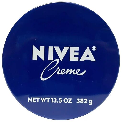 Nivea Creme Tin - 400ml Pack of 1, Whole Body Moisturizer for Acne-Prone Skin, Alcohol-Free & Antiseptic